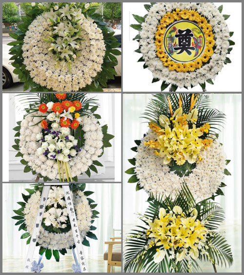 四川成都大邑县晋原街道红光社区花圈速递